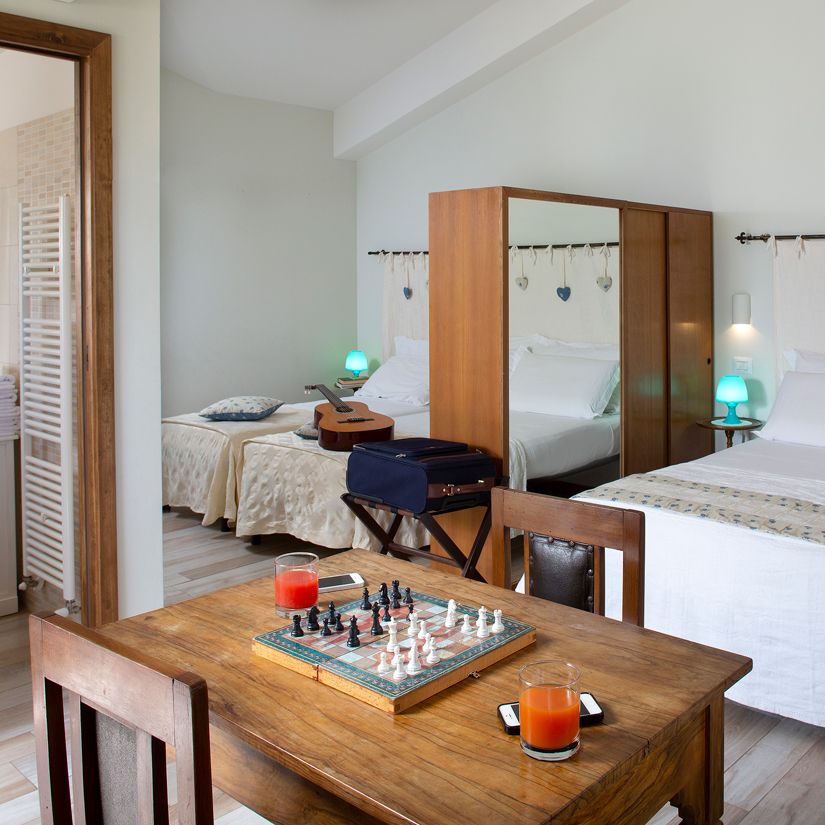 camera quadrupla bb agriturismo assisi all'antica mattonata